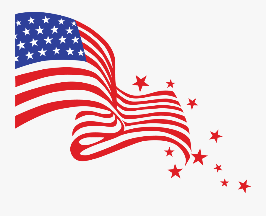4th Of July Clipart 2 Png - American Flag Clipart Transparent, Transparent Clipart