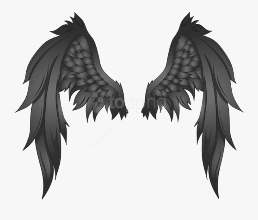 Free Png Download Black Wings Clipart Png Photo Png - Angel Wings From Behind, Transparent Clipart