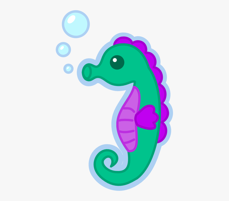 Clip Art Collection Of Free Vector - Transparent Background Seahorse Clipart, Transparent Clipart