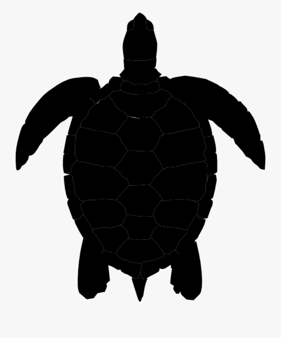Silhouette Of A Turtle, Transparent Clipart