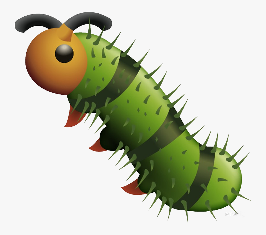 Caterpillar Png - Caterpillar Emoji Png, Transparent Clipart