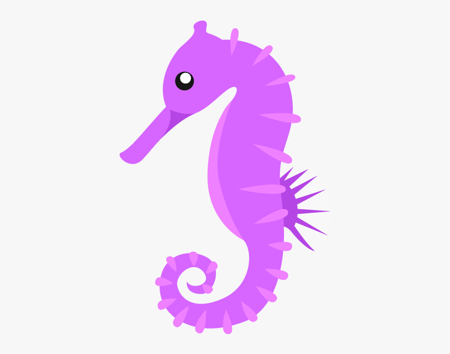Purple Clipart Seahorse - Transparent Background Seahorse Clipart Png, Transparent Clipart