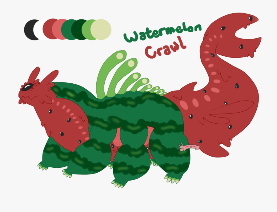 Watermelon Crawl Myo Gastrosnap By Nikko - Cartoon, Transparent Clipart