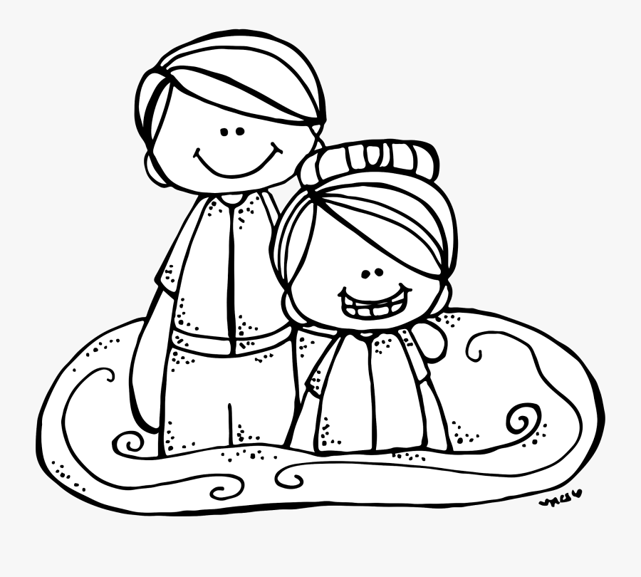 Clip Art Banner Black And - Lds Baptism Clip Art Girl, Transparent Clipart