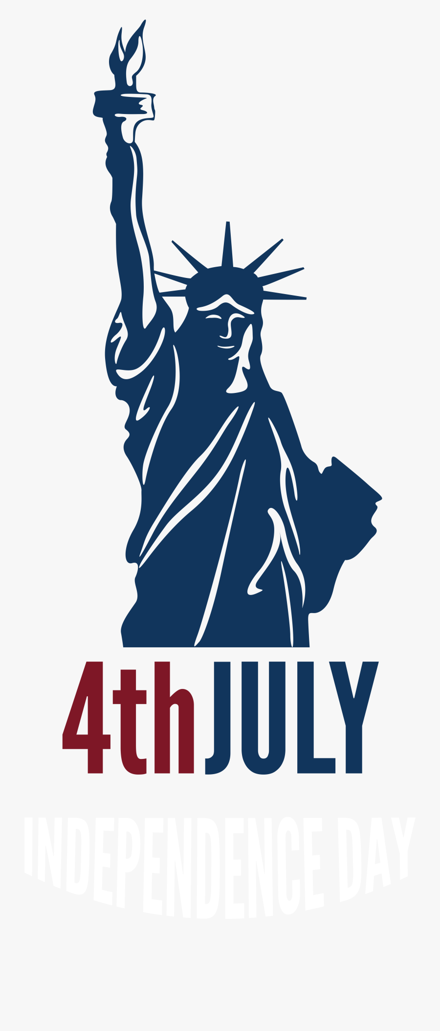 4th July Independence Day With Statue Of Liberty Png - Statue Of Liberty Terror, Transparent Clipart