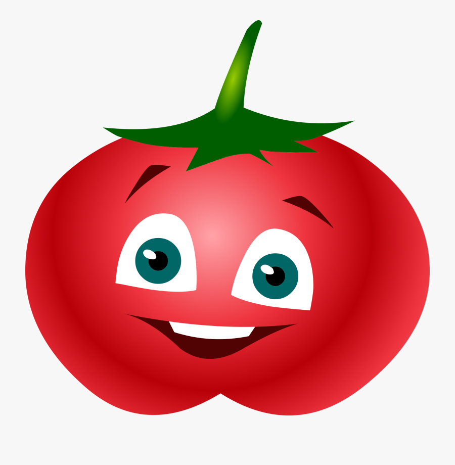 Svg Freeuse Tomatoes Clipart Smile - รูป มะเขือเทศ การ์ตูน Png, Transparent Clipart