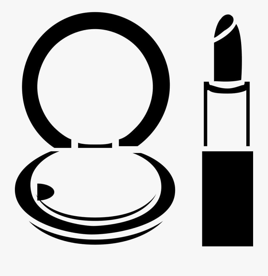 Makeup Black And White, Transparent Clipart