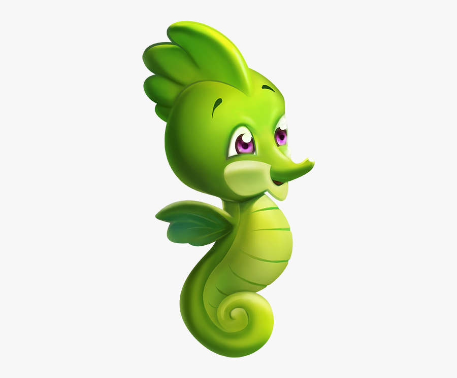 Green Clipart Seahorse - Little Mermaid Seahorse Png, Transparent Clipart