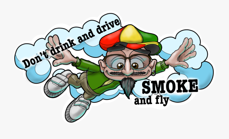Smoking Clipart Grandpa - Dont Drink And Drive Smoke And Fly, Transparent Clipart
