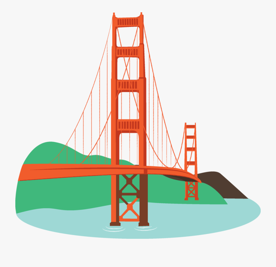 Bridge Clipart Free Images Clipartix - San Francisco Bridge Cartoon, Transparent Clipart
