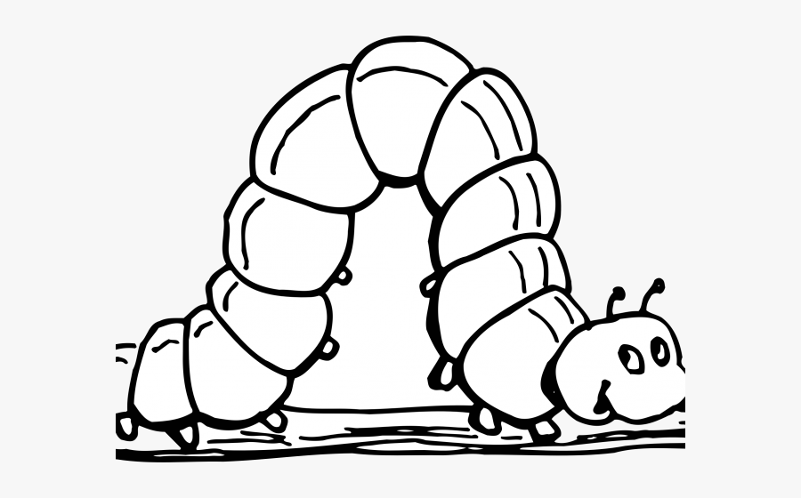 Worm Black And White, Transparent Clipart