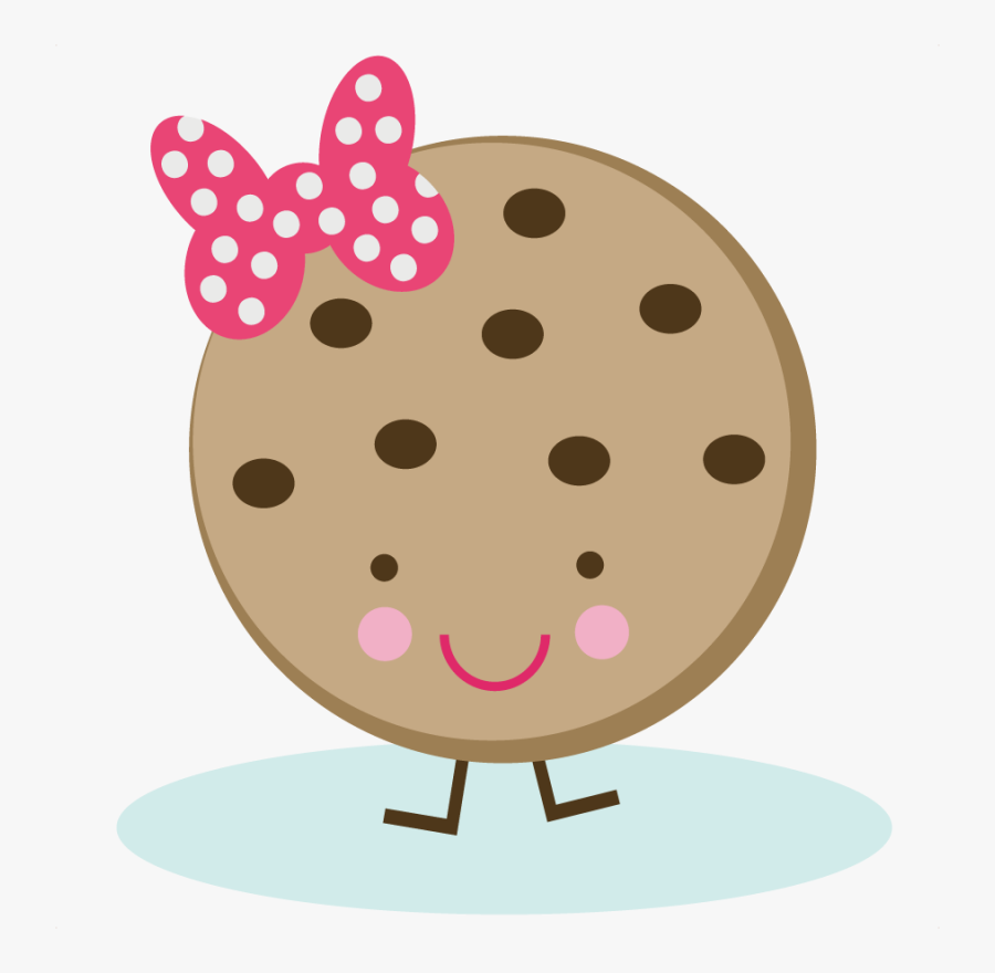 Cookies Clipart Cute - Cute Chocolate Chip Cookie Cookies Clipart, Transparent Clipart