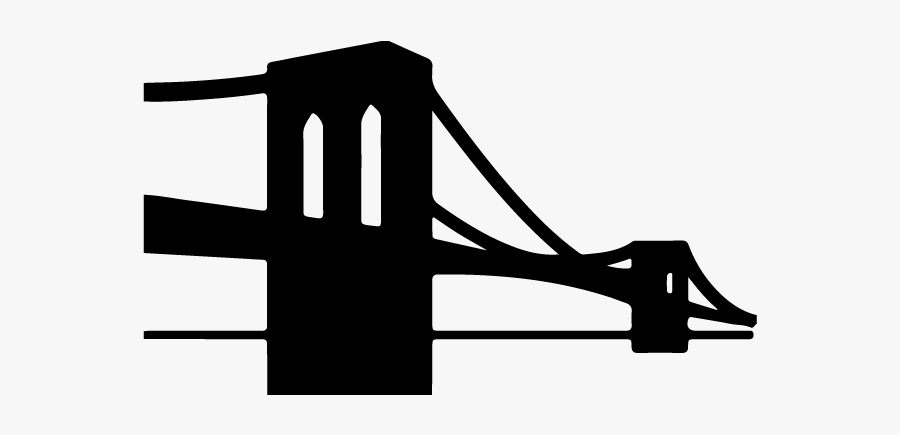 Collection Of Free Bridge Clipart Brooklyn Bridge Amusement - Brooklyn Bridge Silhouette Clip Art, Transparent Clipart