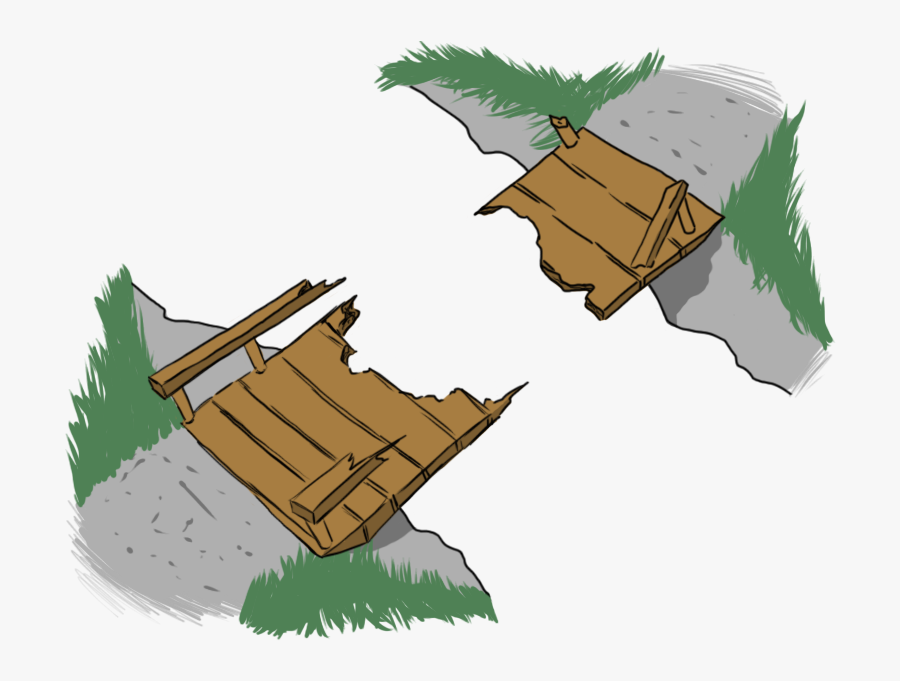 Broken Bridge Clipart, Transparent Clipart