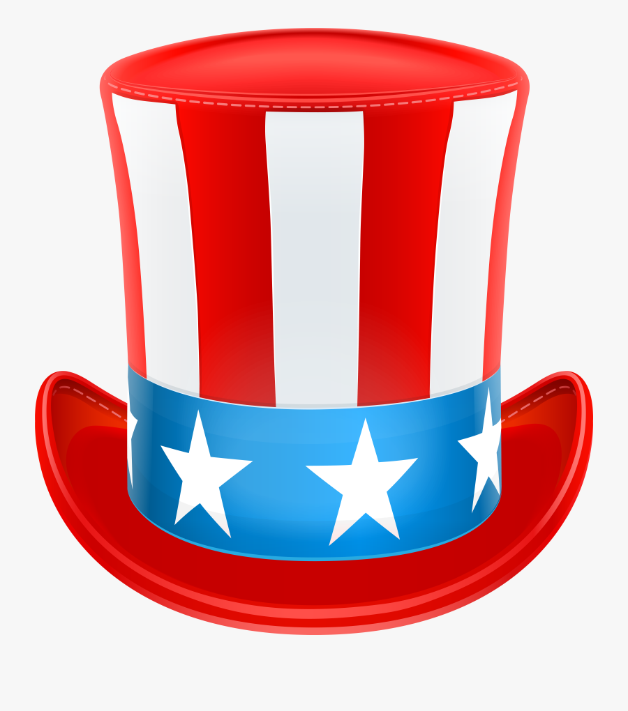4th Of July Clipart Hat Th Uncle Sam Transparent Png - Uncle Sam Hat Clipart, Transparent Clipart