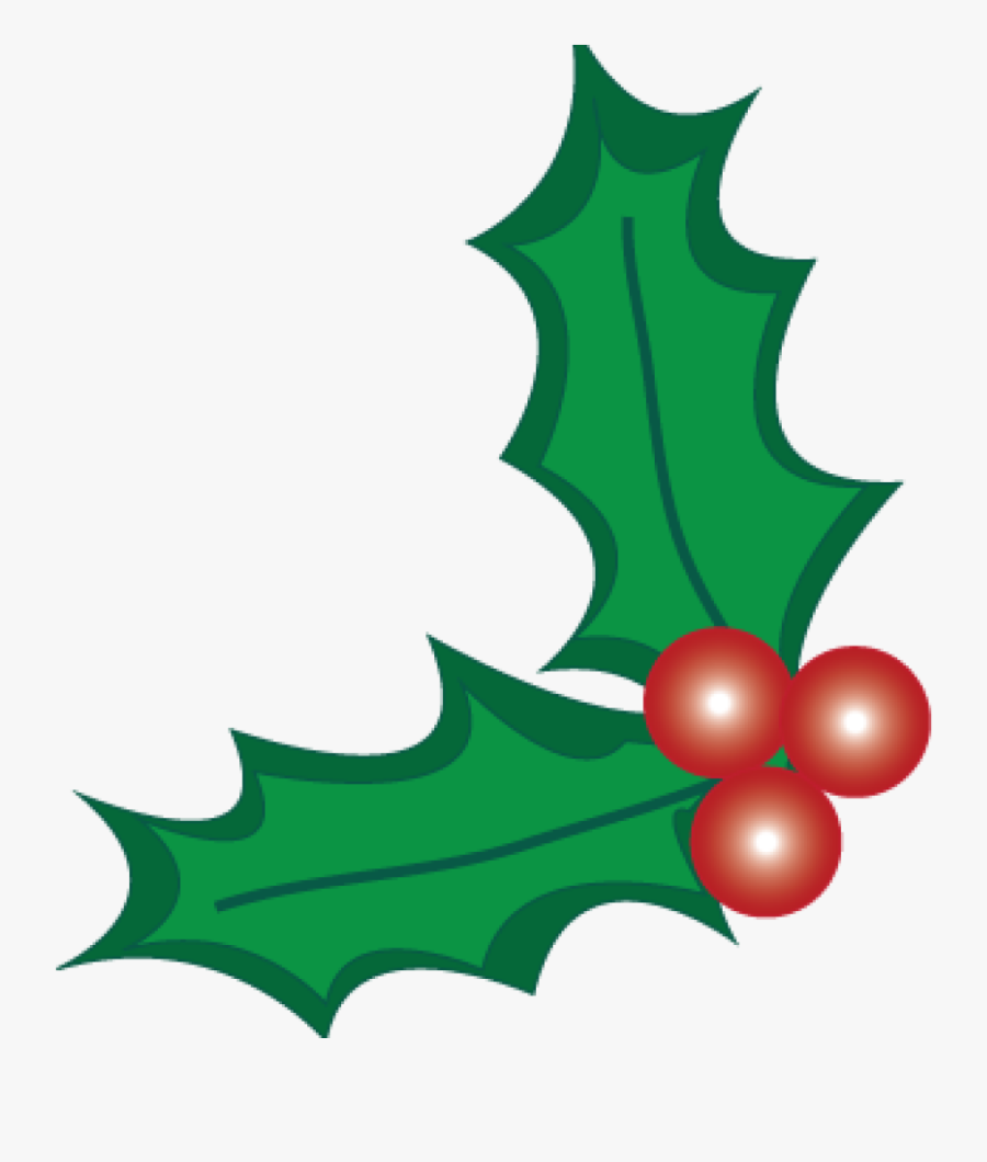 Christmas And Clip Art - Transparent Background Holly Clipart, Transparent Clipart