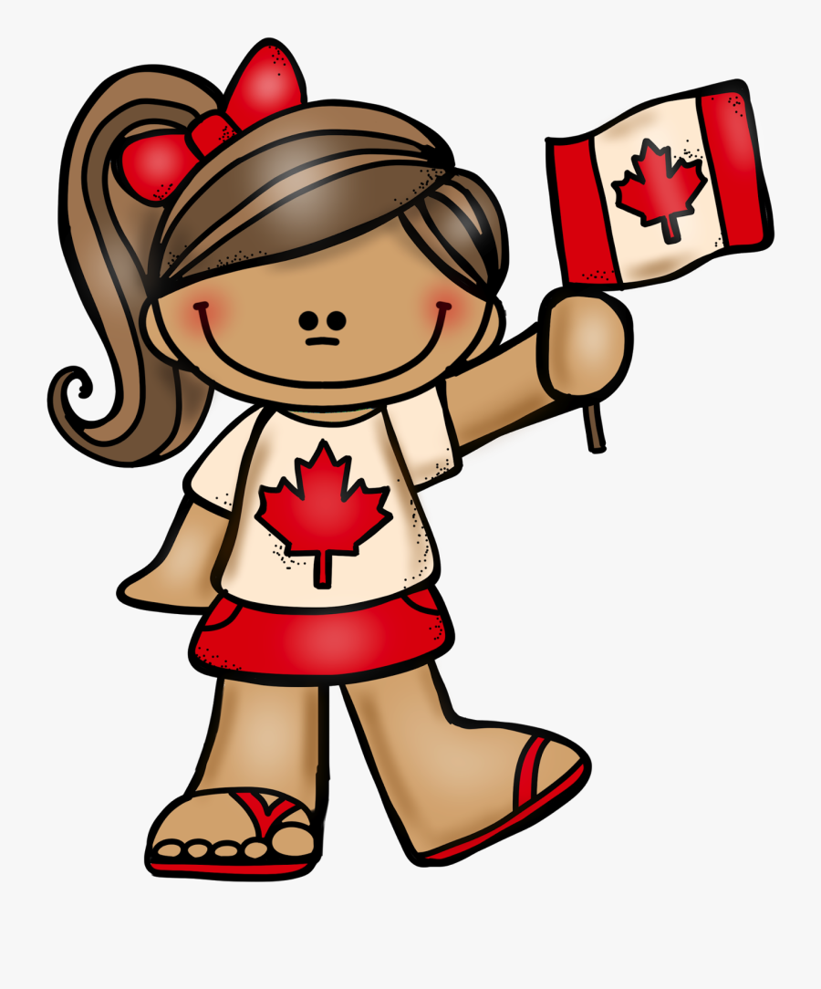 July 1st Is Canada Day Here Is A Canadian Boy And Girl - Canada Day Clip Art, Transparent Clipart