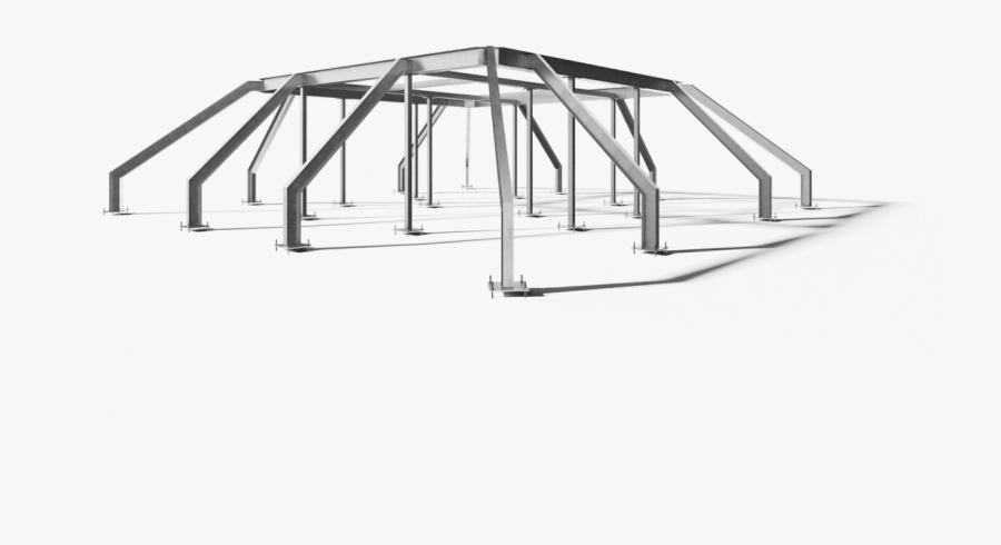 Hd Cranked Roof Frame - Sketch, Transparent Clipart