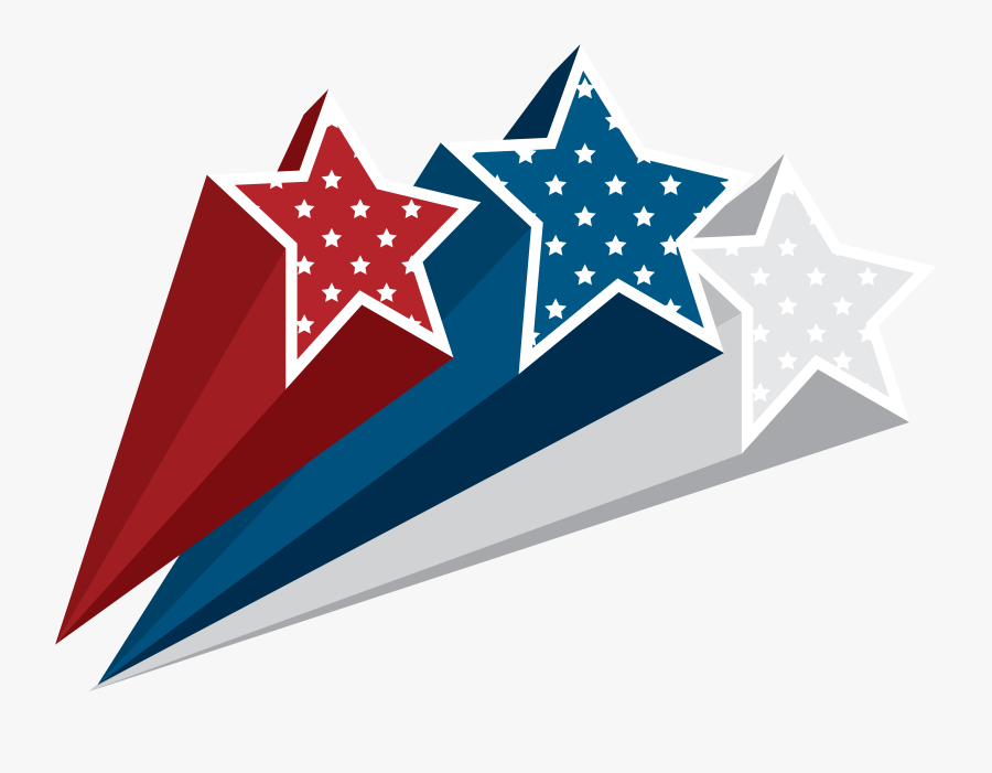 Collection Of Usa - Fourth Of July Stars Clipart, Transparent Clipart