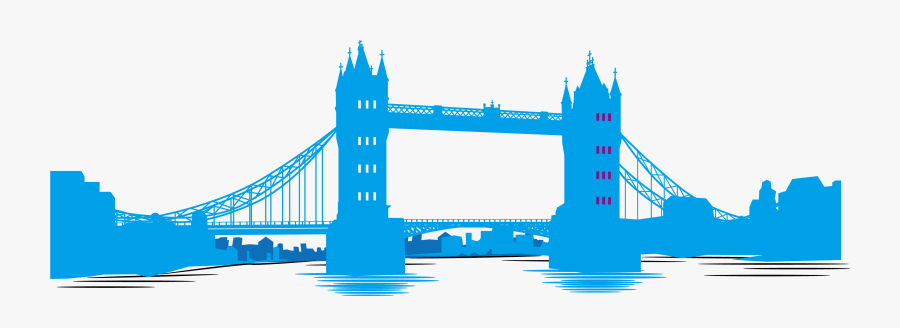 Tower Bridge Clipart Blue Bridge - Tower Bridge, Transparent Clipart