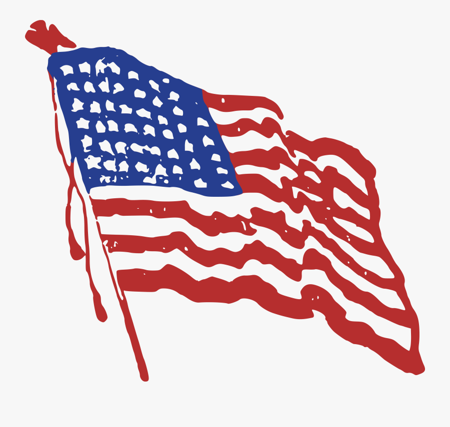 Ideas July Clipart Flag United States For Free Download - Transparent American Flag Clipart Png, Transparent Clipart