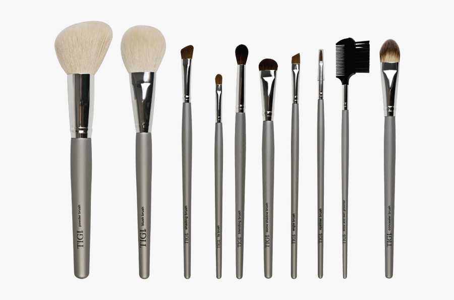 Of Brushes Transparent Png - Makeup Brush Set Png, Transparent Clipart