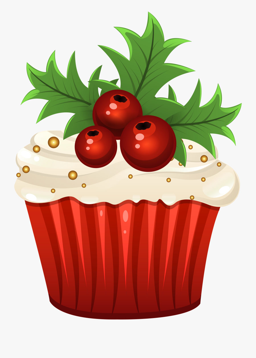 Cookie Clipart Cupcake - Christmas Cupcake Clipart, Transparent Clipart