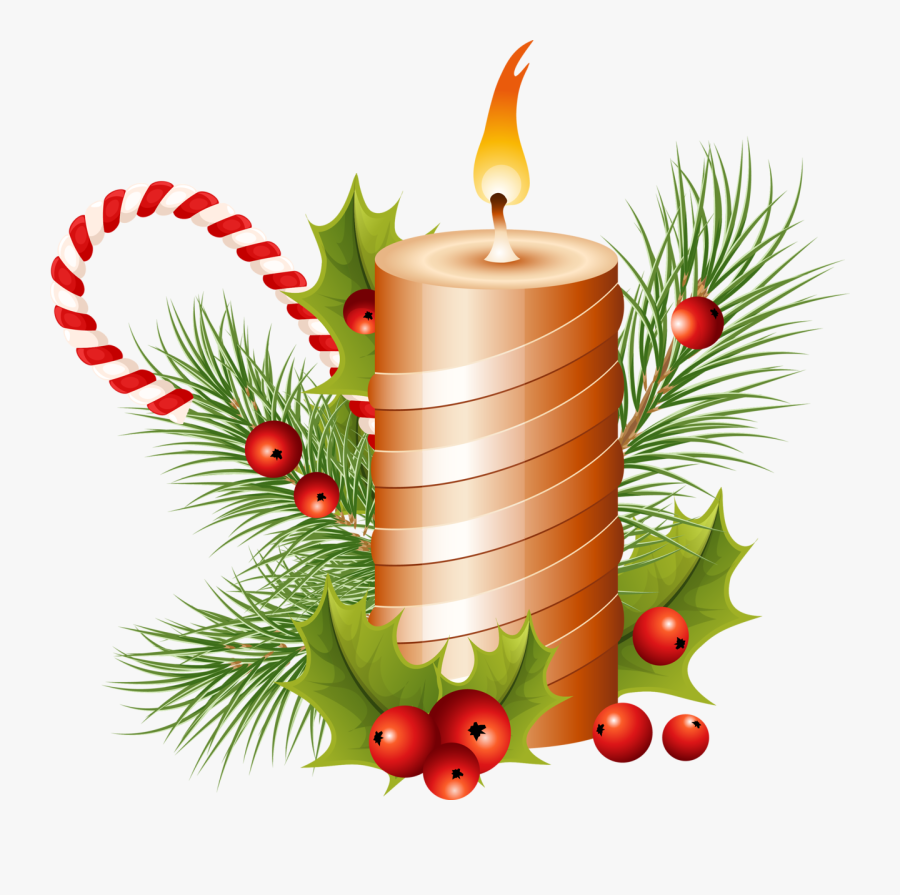 Christmas Candle Png Image - Christmas Candle Png, Transparent Clipart
