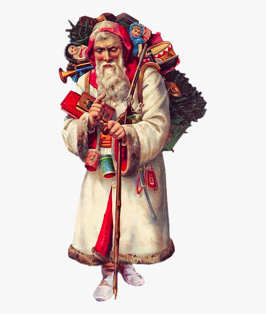 Victorian Father Christmas Clipart - Victorian Father Christmas, Transparent Clipart