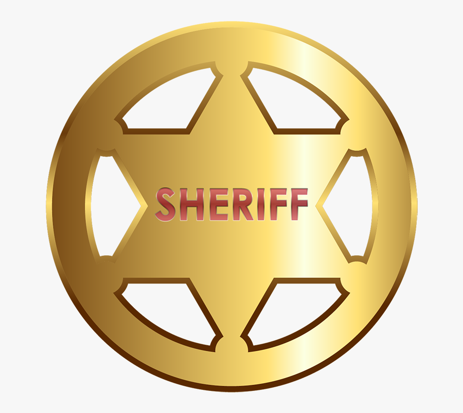 Free Printable Police Badge Template Clipart - Sheriff Badge No Background, Transparent Clipart