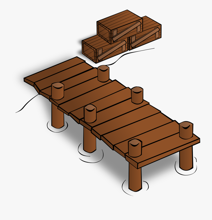 Bridge Clipart Wooden Bridge - Docks Clipart, Transparent Clipart