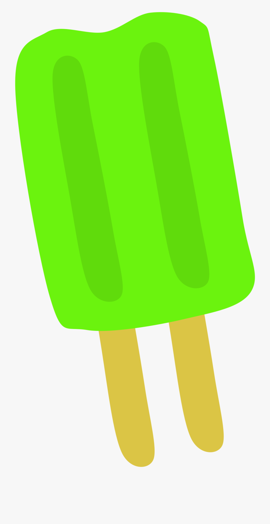 Clipart Green Popsicle Image - Cartoon Clip Art Popsicle, Transparent Clipart