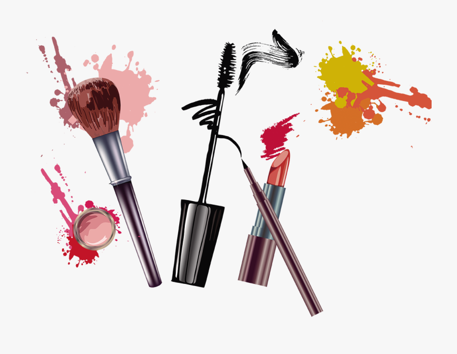 Illustrator Beauty Geometry Poster Makeup Brief Fundal - Spring Makeup Background, Transparent Clipart