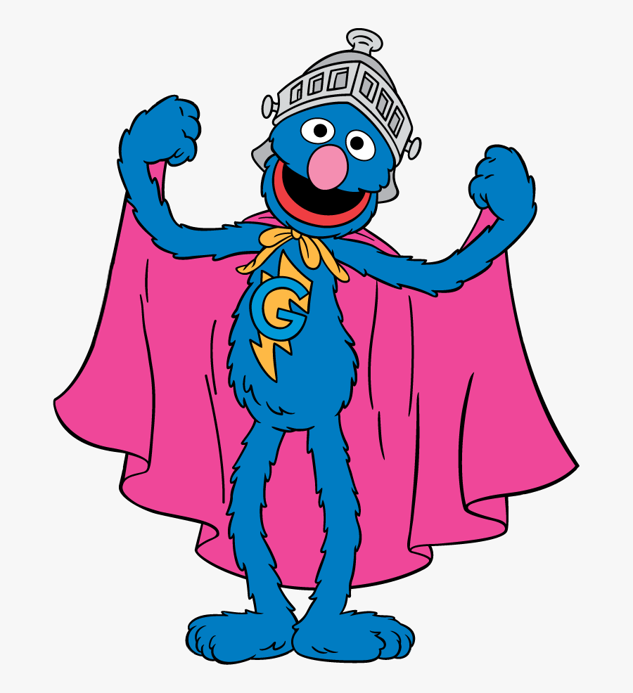 Sesame Street Clipart - Grover Sesame Street Cartoon, Transparent Clipart