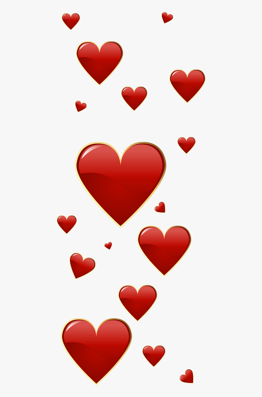 Valentine Red Hearts Png - Heart Valentines Day Clipart, Transparent Clipart