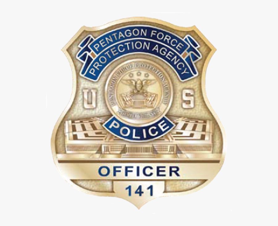 Badge Of The United States Pentagon Police - Us Police Badge Png, Transparent Clipart