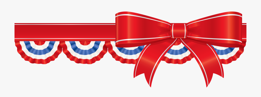 Transparent 4th Of July Clipart - Ribbon Vector, Transparent Clipart