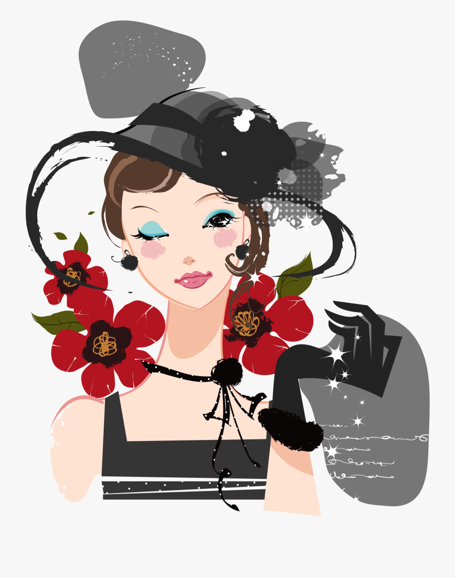 Make Up Cartoon Bijin - Make Up Image Cartoon, Transparent Clipart