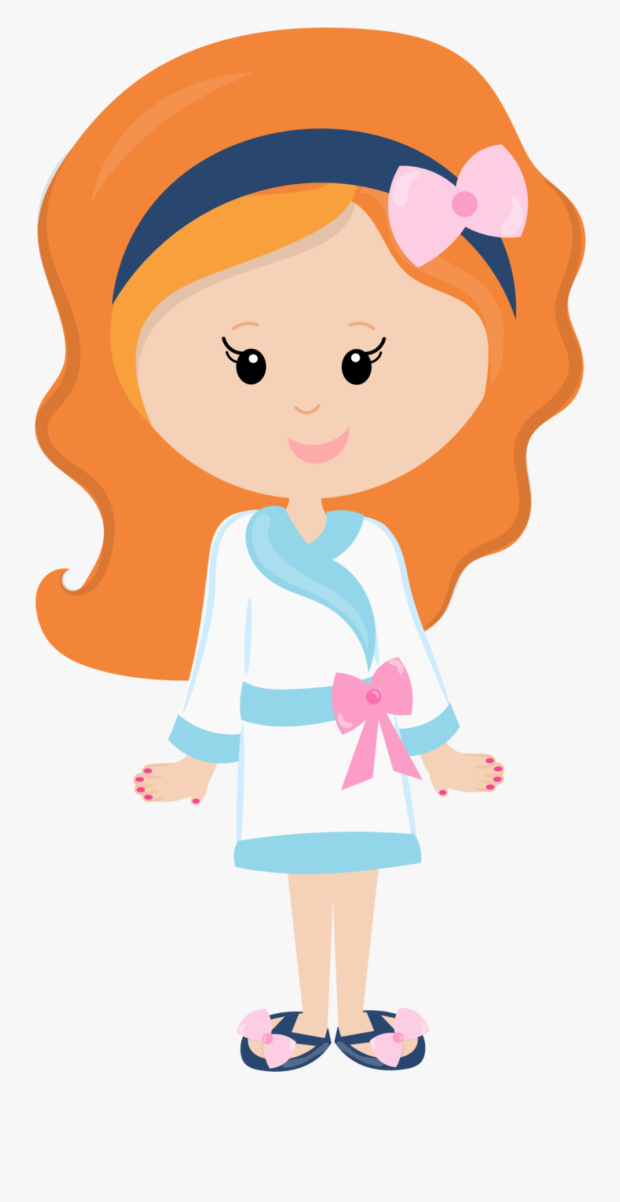Pajama Party Sewing Camp - Girl With Pajamas Clip Art, Transparent Clipart