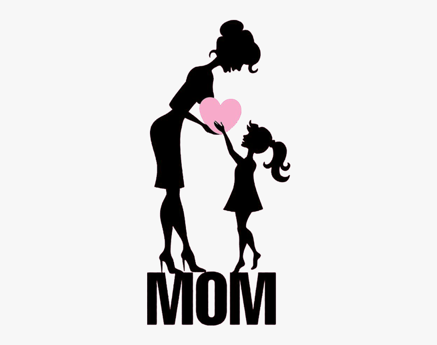 Mothers Day Daughter Illustration - Transparent Background Happy Mothers Day Png, Transparent Clipart