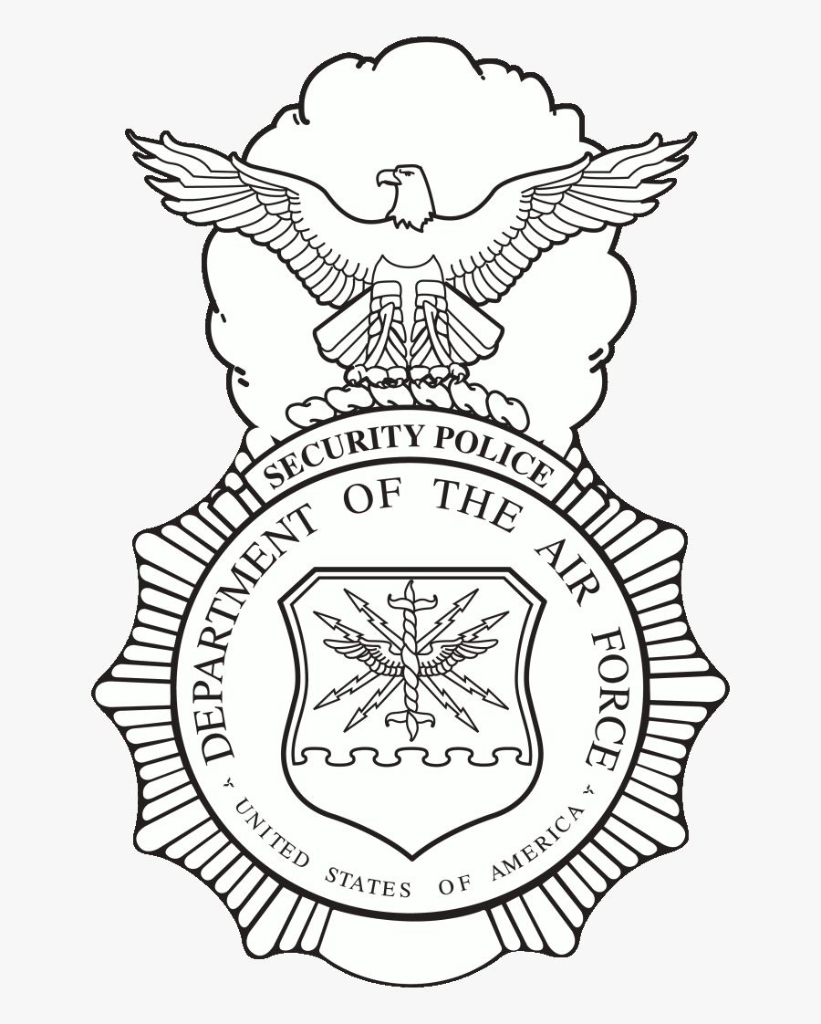 Clipart Shield Cop - Us Air Force Security Forces Badge, Transparent Clipart