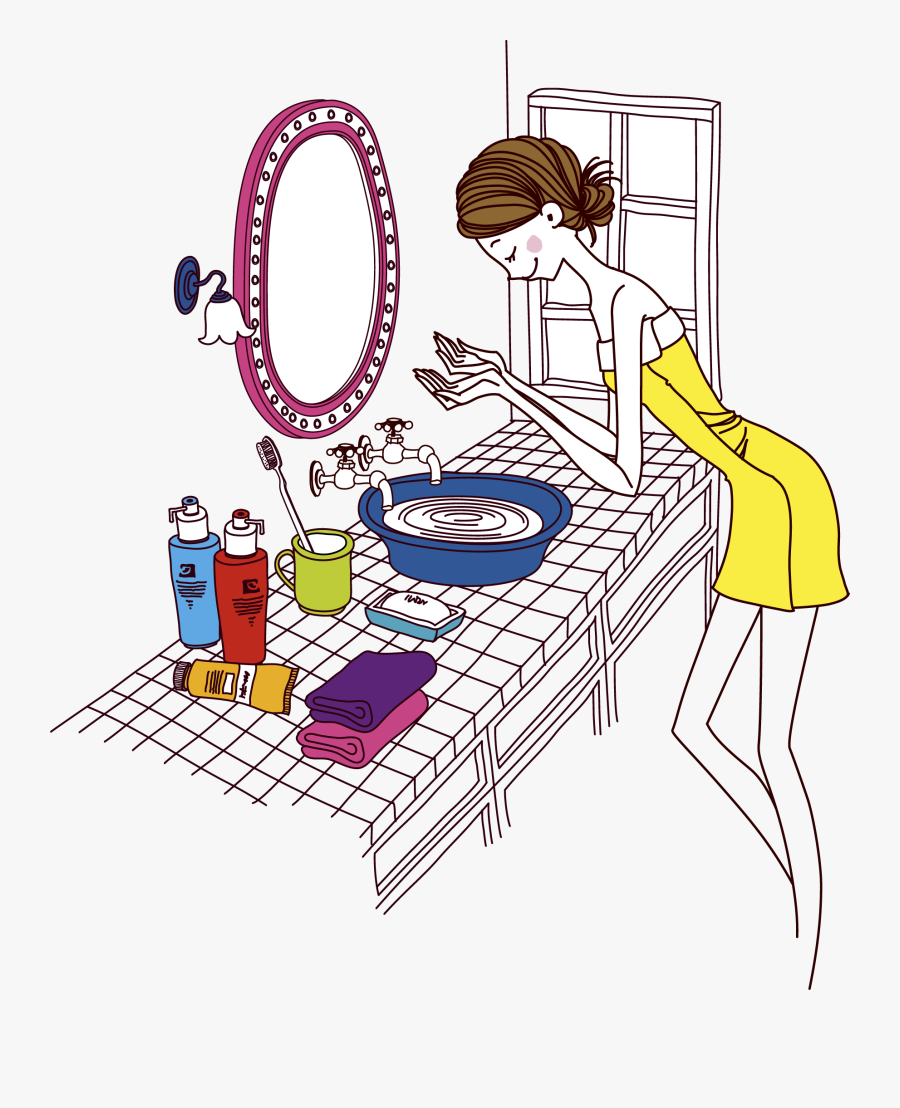 Royalty Free Clip Art - Drawing Beauty Makeup, Transparent Clipart