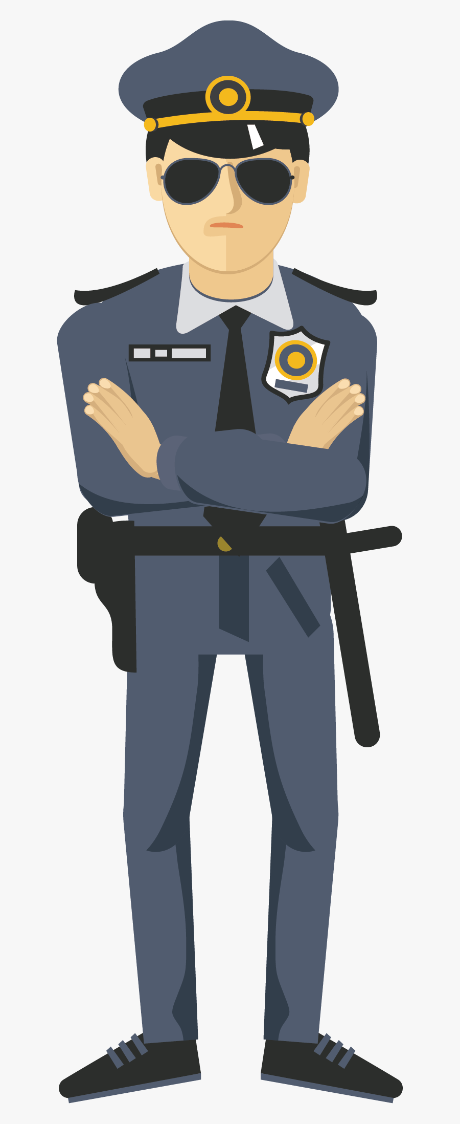 Element Police Officer Icon Hd Image Free Png Clipart - Animated Images Of Police, Transparent Clipart