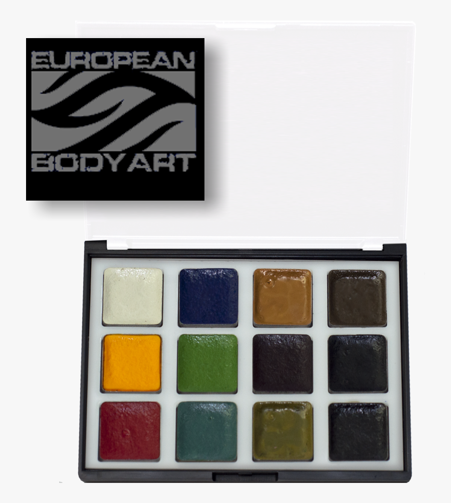 Hd Sfx Alcohol Activated Makeup Palette By European - European Body Art, Transparent Clipart