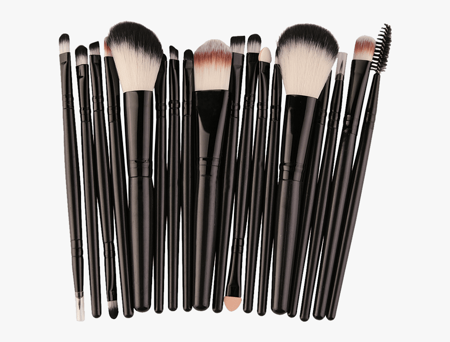 Transparent Makeup Brushes Clipart - Makeup Brush, Transparent Clipart