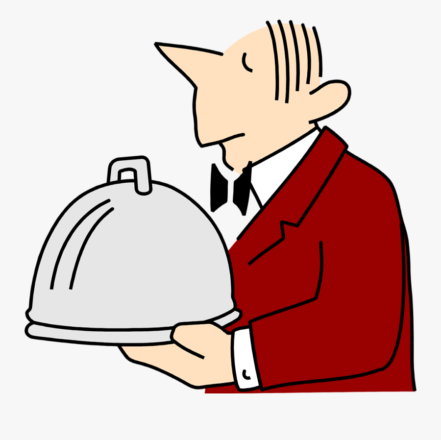 Clipart Restaurant Clipart Waiter - Fancy Waiter Clipart Transparent, Transparent Clipart