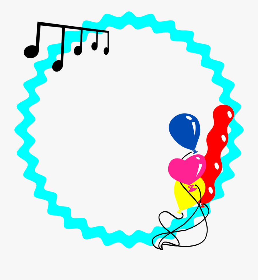 Party Borders, Transparent Clipart