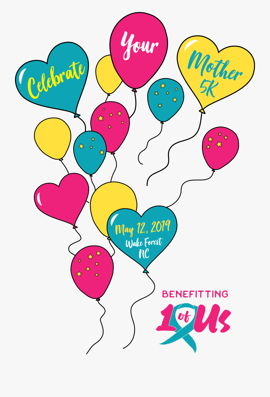 Celebrate Your Mother 5k - Balloon, Transparent Clipart