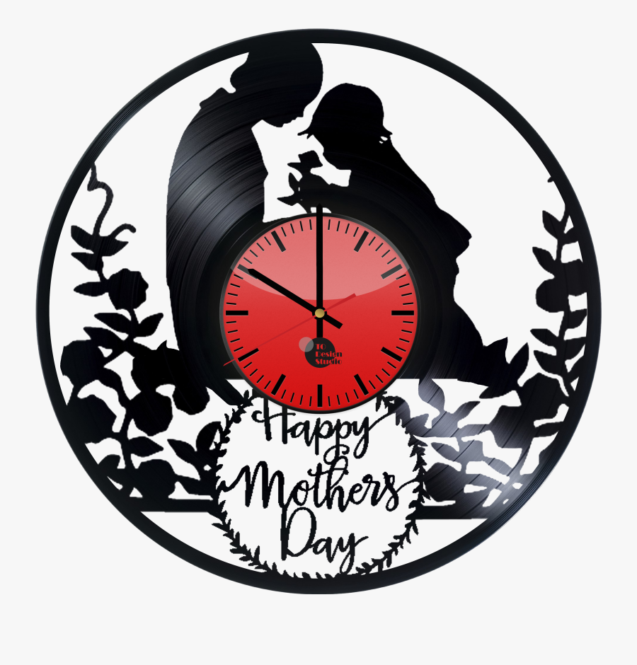 Mother And Child Silhouette Mother"s Day Card/custom - Mother, Transparent Clipart