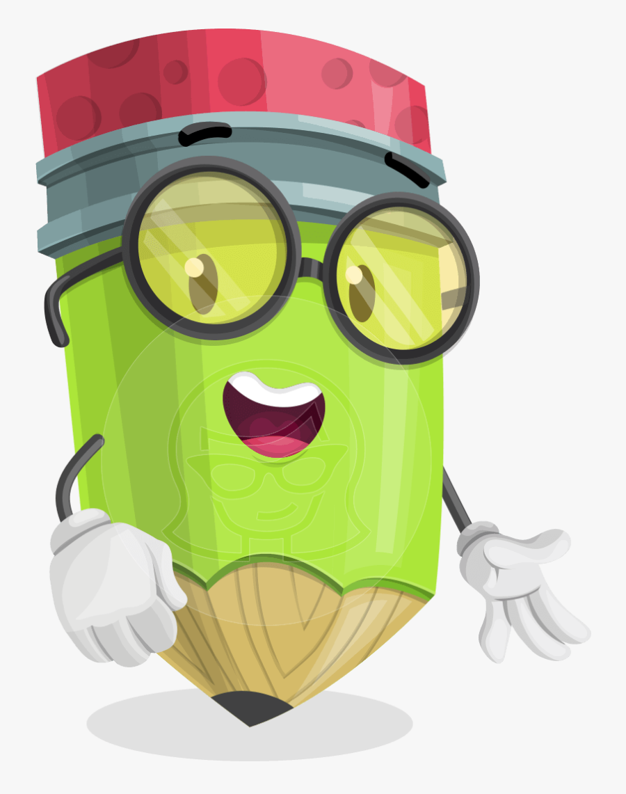 Cute Pencil Cartoon Vector Character Aka Woody The - Pencil Cartoon Clipart Png, Transparent Clipart